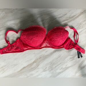 Victoria's Secret Red Lace Underwire Bra